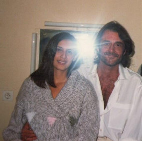 Amaranta y Luis Eduardo Aute. Madrid, 1989
