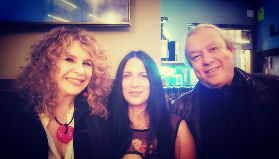 Amaranta y Javier Muñoz con Gioconda Belli. Alcalá, 2018